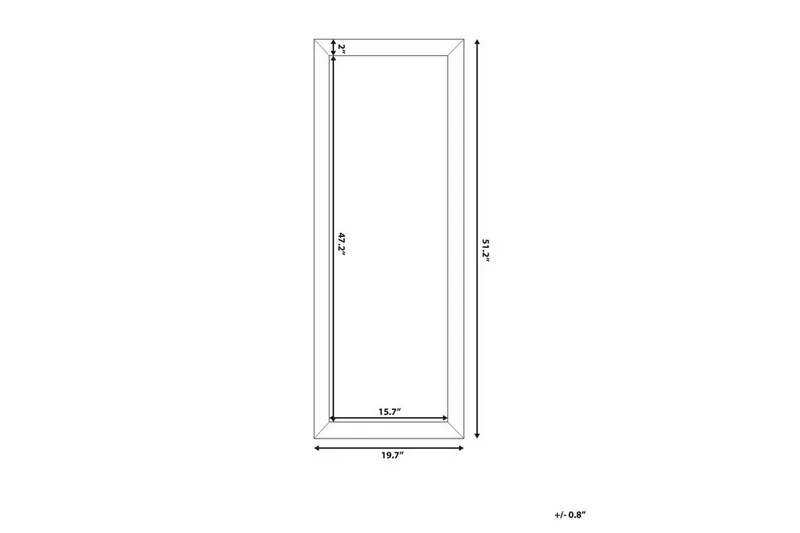 Norelia Spegel 50x130 cm - Guld - Inredning & dekor - Speglar - Väggspegel