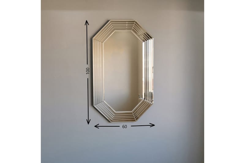 NOVAMAE Dekorationsspegel 60 cm Brons - Inredning & dekor - Speglar - Väggspegel