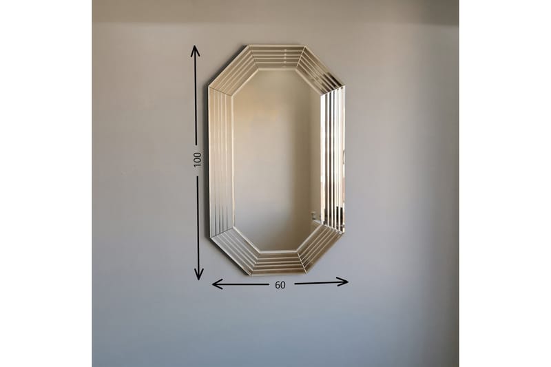 NOVAMAE Dekorationsspegel 60 cm Brons - Väggspegel