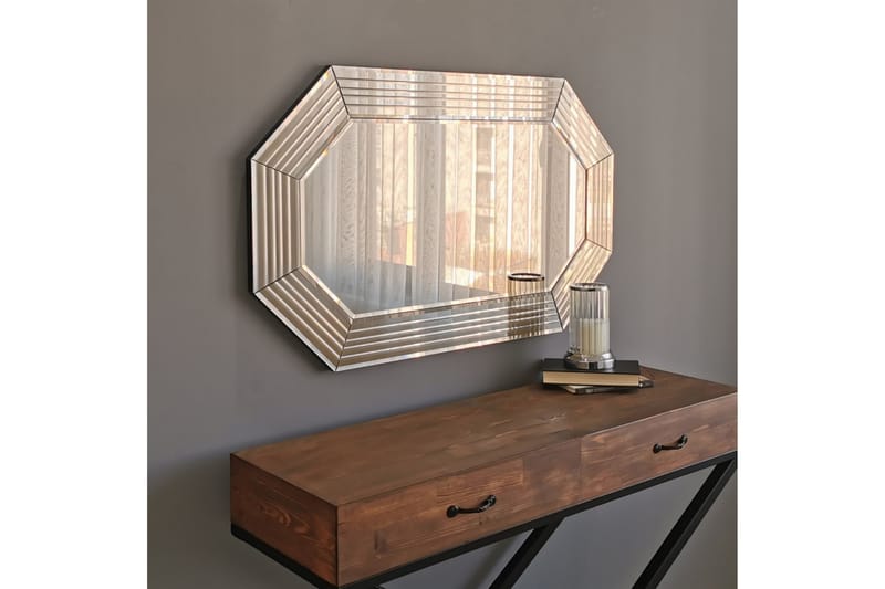 NOVAMAE Dekorationsspegel 60 cm Brons - Inredning & dekor - Speglar - Väggspegel