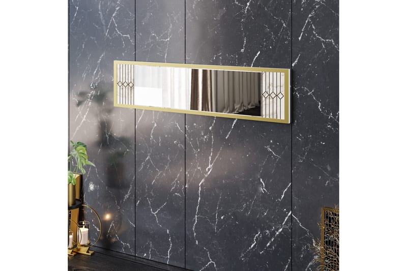 Ocotla Väggspegel 90x22 cm - Vit - Inredning & dekor - Speglar - Väggspegel