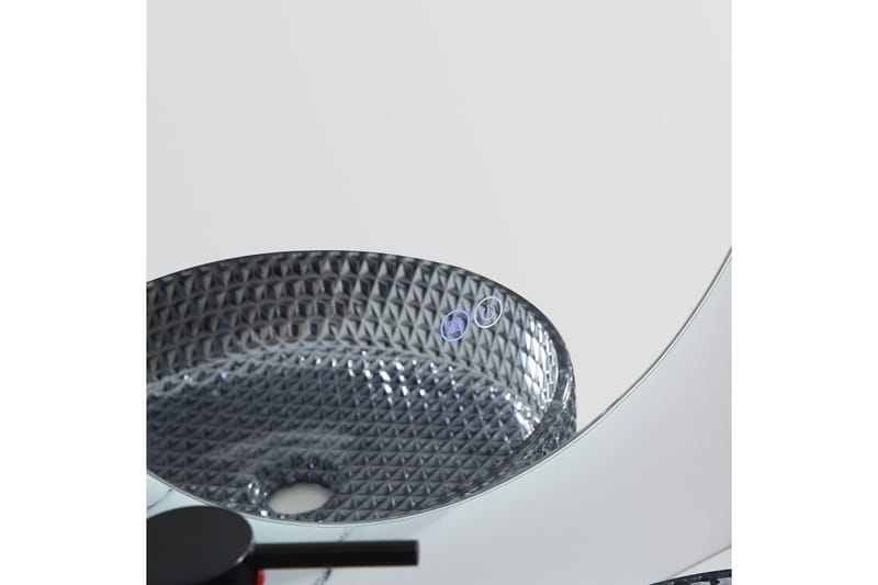 Olivia Oval LED-spegel med antifog-funktion 45x110cm Silver - Väggspegel