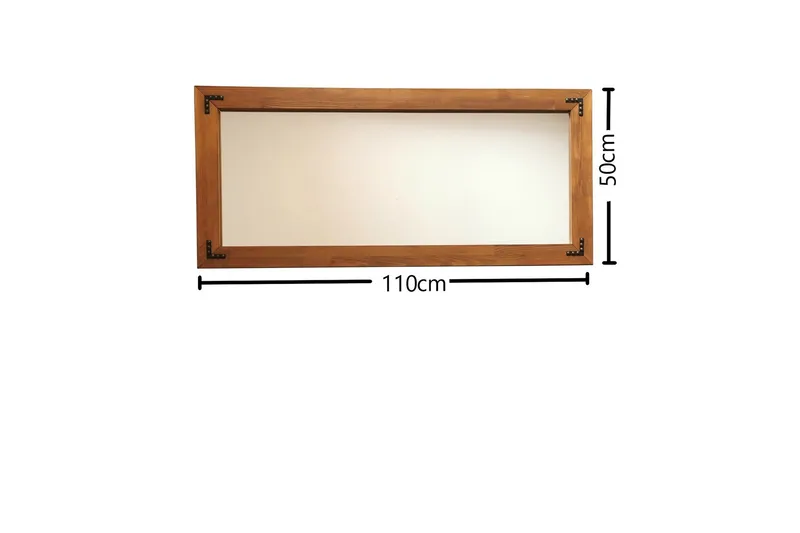 Oluwatise Dekorationsspegel 110 cm - Valnöt - Inredning & dekor - Speglar - Väggspegel