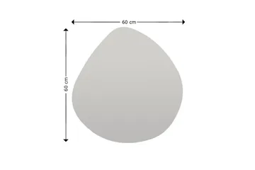 Omilo Spegel 60 cm Asymmetrisk - Svart - Inredning & dekor - Speglar - Väggspegel