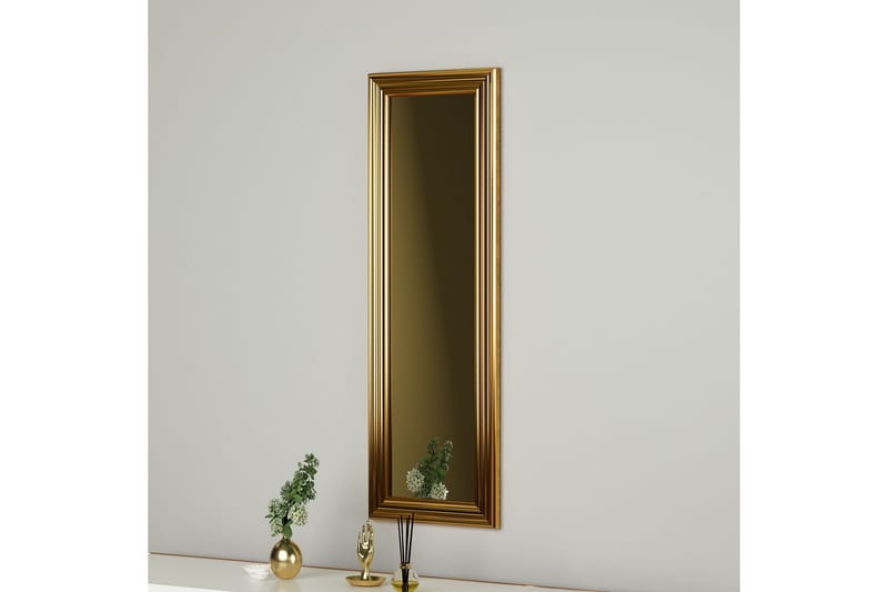 Ovea Spegel 30 cm Rektangulär Guld - Väggspegel