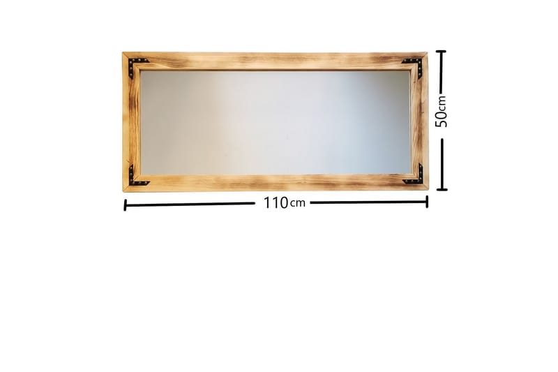 PALOMARES Dekorationsspegel 110 cm Valnöt - Inredning & dekor - Speglar - Väggspegel