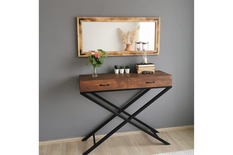 PALOMARES Dekorationsspegel 110 cm Valnöt - Inredning & dekor - Speglar - Väggspegel