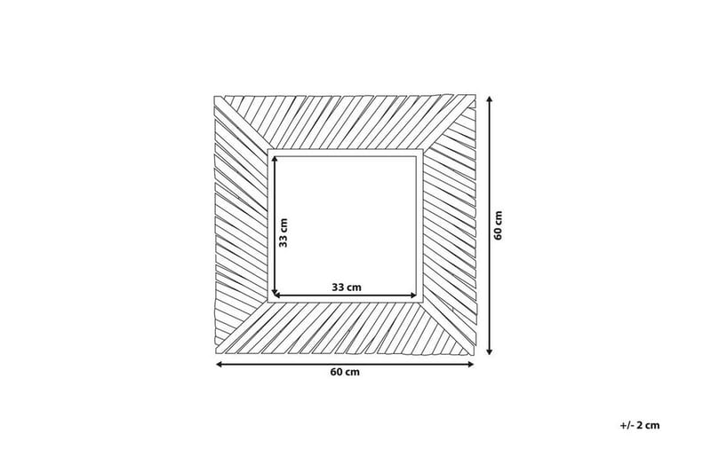 Pashel Spegel 60x60 cm - Trä/Natur - Inredning & dekor - Speglar - Väggspegel