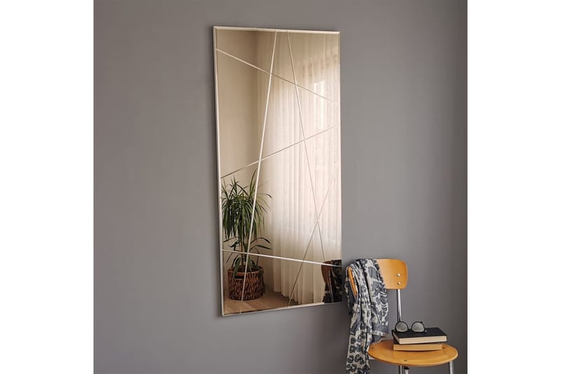 Petalcu Dekorationsspegel 130 cm, Silver