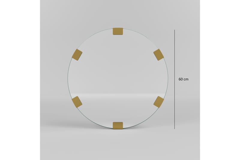Porp Spegel 60 cm Rund Guld - Inredning & dekor - Speglar - Väggspegel