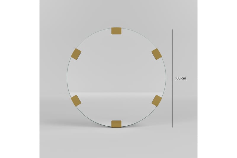Porp Spegel 60 cm Rund - Guld - Inredning & dekor - Speglar - Väggspegel