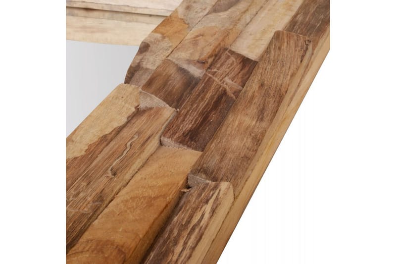 Prydnadsspegel teak 90x60 cm rektangulär - Brun - Inredning & dekor - Speglar - Väggspegel