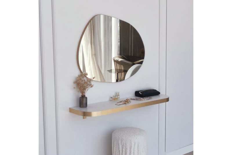 RAMBIN Spegel 75 cm Rektangulär Guld - Väggspegel