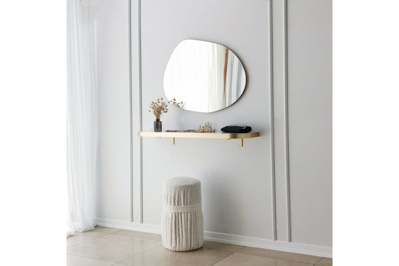 RAMBIN Spegel 75 cm Rektangulär Guld - Inredning & dekor - Speglar - Väggspegel