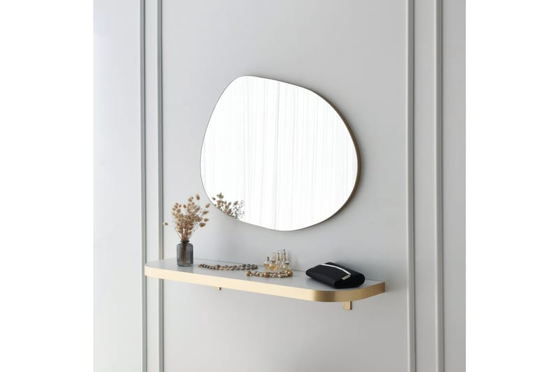 RAMBIN Spegel 75 cm Rektangulär Guld - Inredning & dekor - Speglar - Väggspegel
