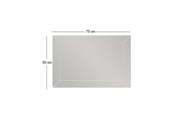 Rosan Spegel 50 cm Rektangulär - Vit - Inredning & dekor - Speglar - Väggspegel