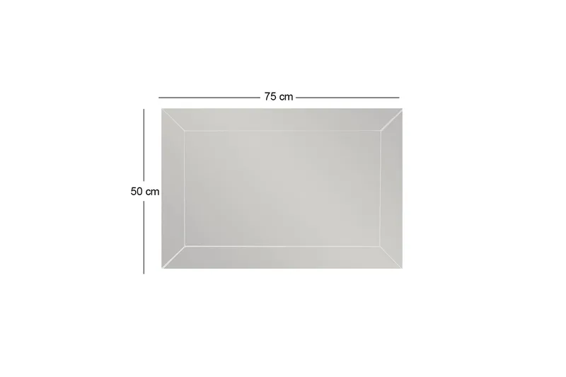 Rosan Spegel 50 cm Rektangulär - Vit - Inredning & dekor - Speglar - Väggspegel