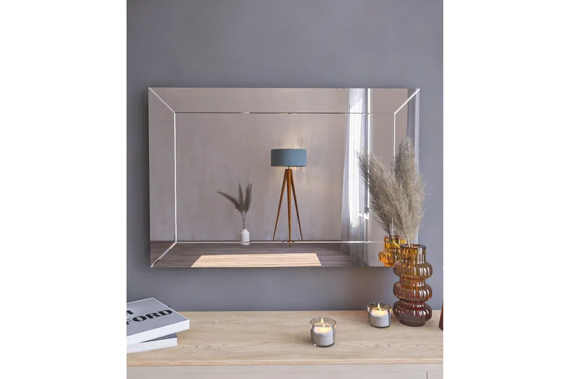 Rosan Spegel 50 cm Rektangulär - Vit - Inredning & dekor - Speglar - Väggspegel