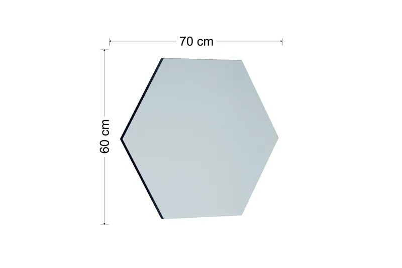 Rubal Spegel 70 cm Rektangulär - Svart - Inredning & dekor - Speglar - Väggspegel
