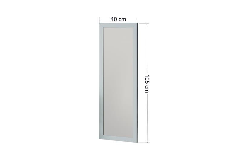 Rubo Spegel 40 cm Rektangulär Vit - Inredning & dekor - Speglar - Väggspegel