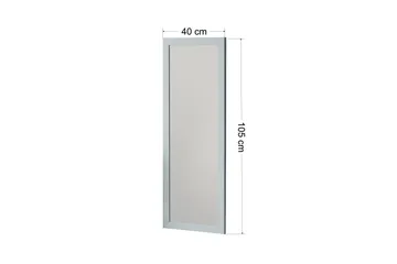 Rubo Spegel 40 cm Rektangulär - Vit - Inredning & dekor - Speglar - Väggspegel