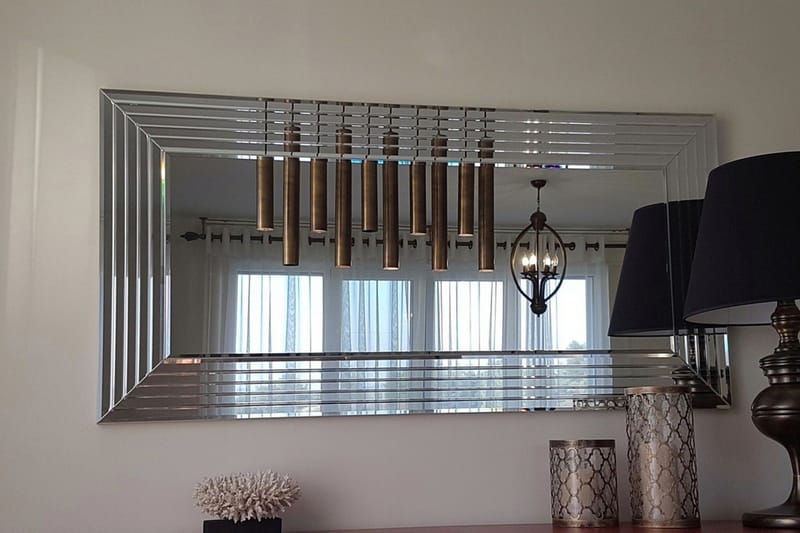 RUNYONS Dekorationsspegel 65 cm Silver - Väggspegel