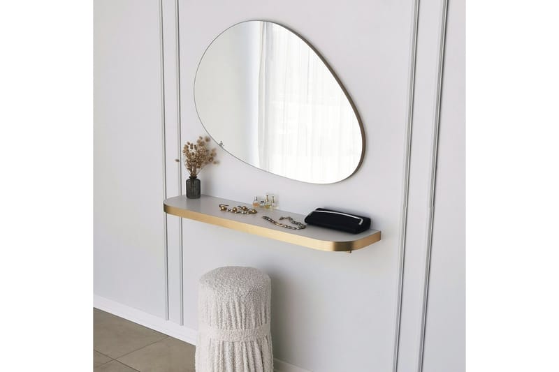 Ruzina Spegel 90 cm Rektangulär - Guld - Inredning & dekor - Speglar - Väggspegel