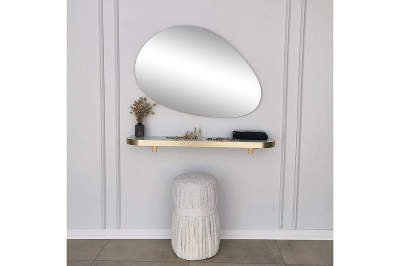 Ruzina Spegel 90 cm Rektangulär Guld - Väggspegel
