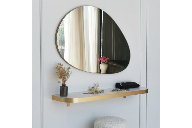 Ruzina Spegel 90 cm Rektangulär Guld - Inredning & dekor - Speglar - Väggspegel