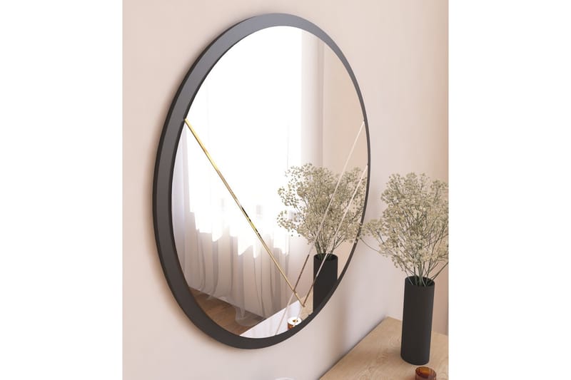 Sada Spegel 60 cm Rektangulär Svart - Inredning & dekor - Speglar - Väggspegel