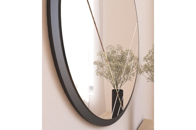 Sada Spegel 60 cm Rektangulär Svart - Väggspegel