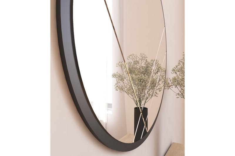 Sada Spegel 60 cm Rektangulär Svart - Inredning & dekor - Speglar - Väggspegel
