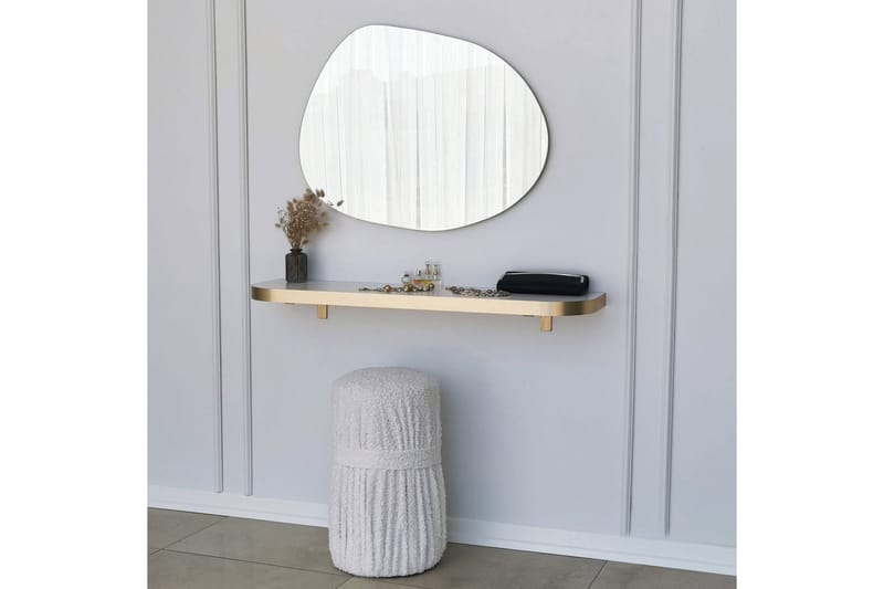 Samtens Spegel 75 cm Rektangulär - Guld - Inredning & dekor - Speglar - Väggspegel