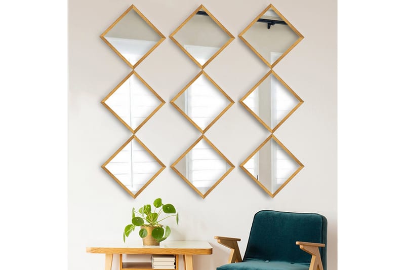 Sarata Spegel - Guld/Silver - Inredning & dekor - Speglar - Väggspegel