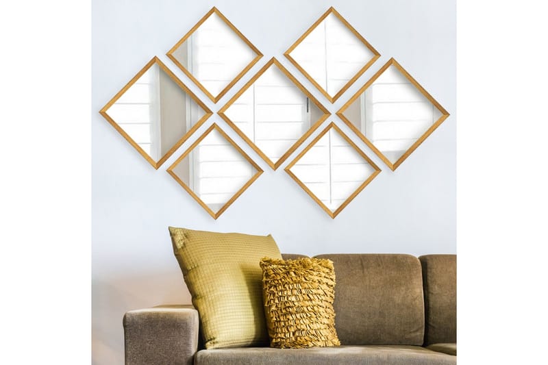 Sarata Spegel - Guld/Silver - Inredning & dekor - Speglar - Väggspegel