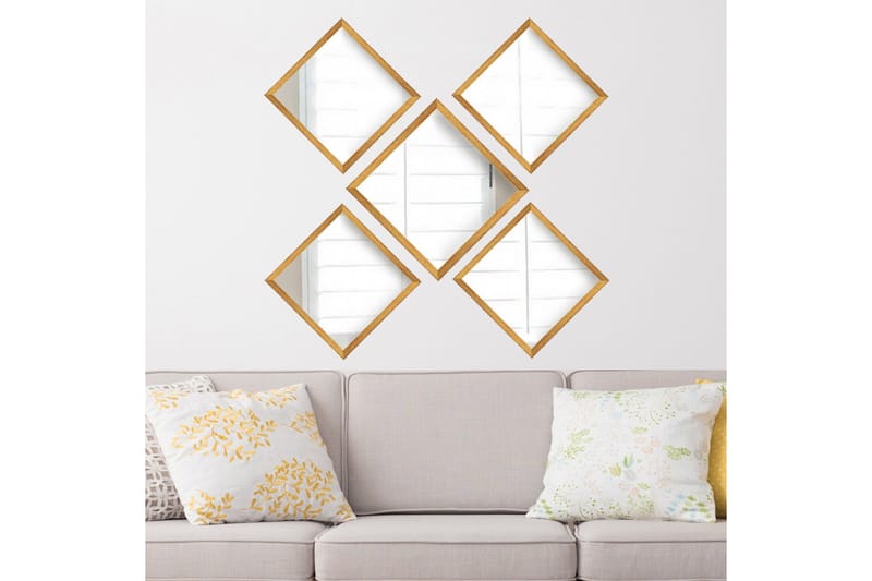 Sarata Spegel - Guld/Silver - Inredning & dekor - Speglar - Väggspegel