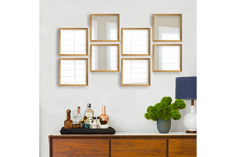 Sarata Spegel - Guld/Silver - Inredning & dekor - Speglar - Väggspegel