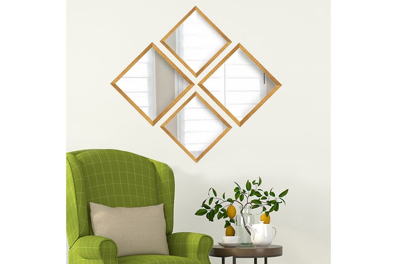 Sarata Spegel - Guld/Silver - Inredning & dekor - Speglar - Väggspegel