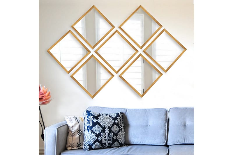 Sarata Spegel - Guld/Silver - Inredning & dekor - Speglar - Väggspegel