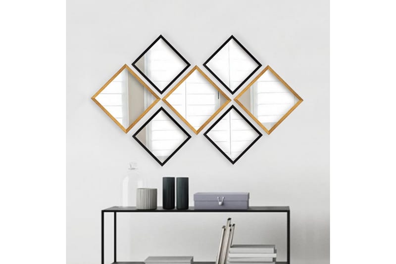 Sarata Spegel - Guld/Silver/Svart - Inredning & dekor - Speglar - Väggspegel