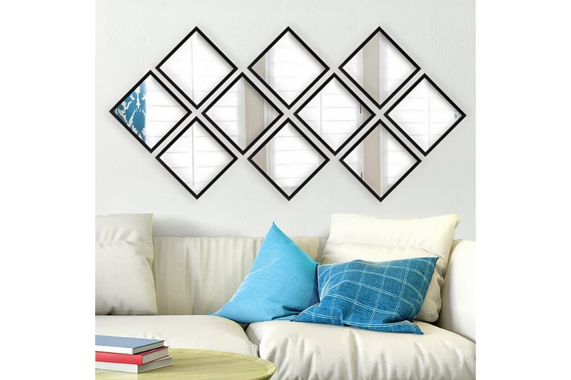 Sarata Spegel - Silver/Svart - Inredning & dekor - Speglar - Väggspegel