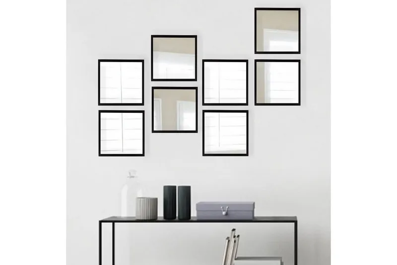 Sarata Spegel - Silver/Svart - Inredning & dekor - Speglar - Väggspegel