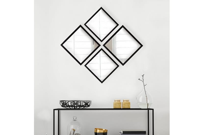 Sarata Spegel - Silver/Svart - Inredning & dekor - Speglar - Väggspegel