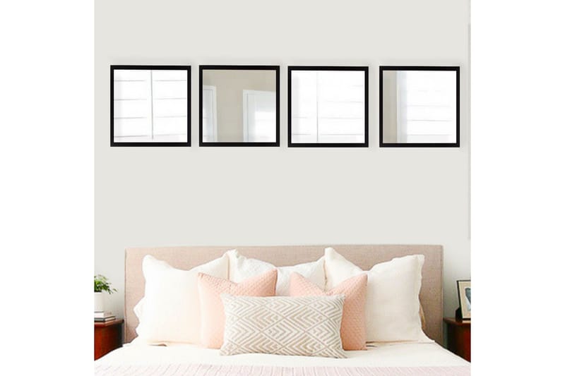 Sarata Spegel - Silver/Svart - Inredning & dekor - Speglar - Väggspegel