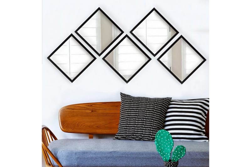 Sarata Spegel - Silver/Svart - Inredning & dekor - Speglar - Väggspegel