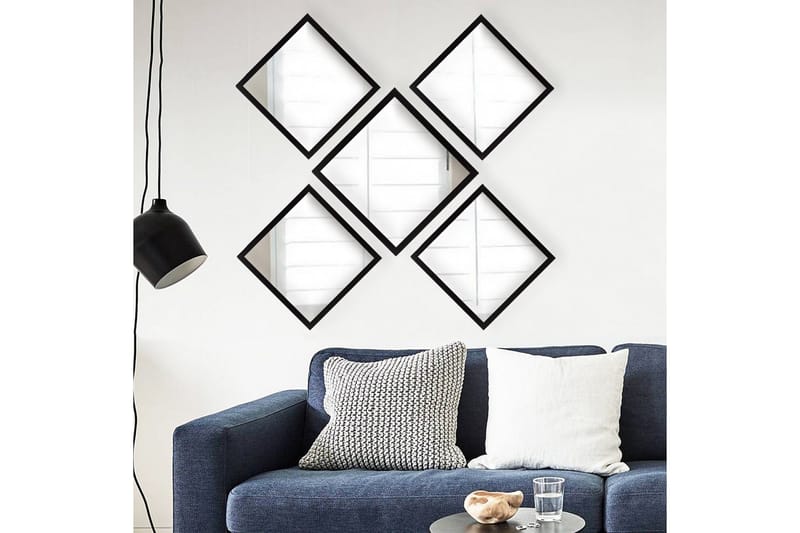 Sarata Spegel - Silver/Svart - Inredning & dekor - Speglar - Väggspegel