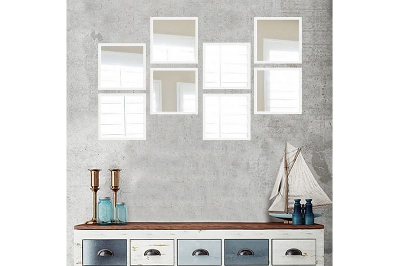 Sarata Spegel - Vit/Silver - Inredning & dekor - Speglar - Väggspegel