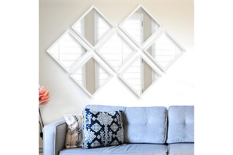 Sarata Spegel - Vit/Silver - Inredning & dekor - Speglar - Väggspegel