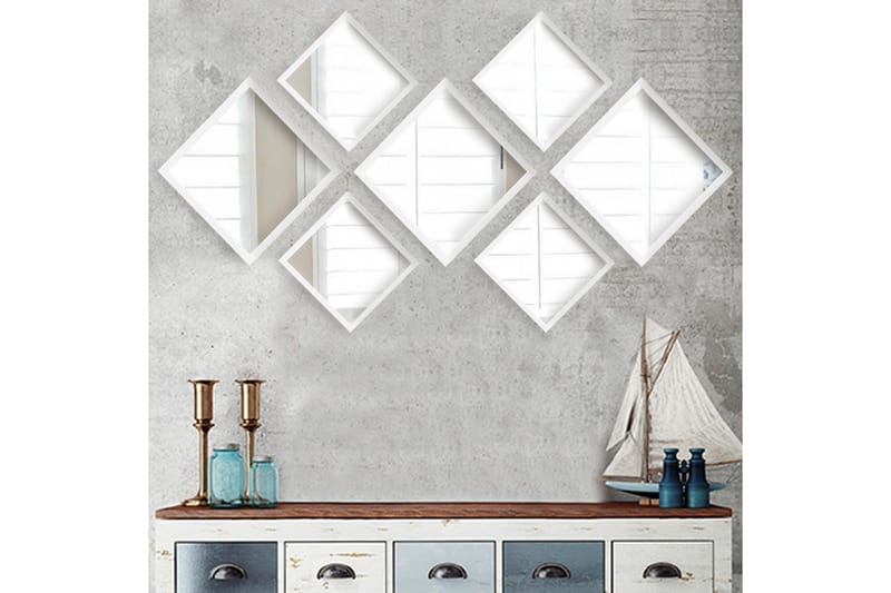 Sarata Spegel - Vit/Silver - Inredning & dekor - Speglar - Väggspegel