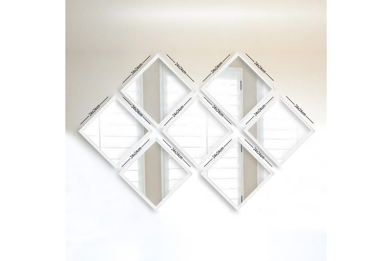 Sarata Spegel - Vit/Silver - Inredning & dekor - Speglar - Väggspegel